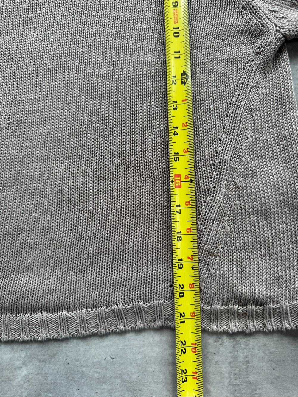 Poetry London Rolled Neck 100% Linen Delave Sweater, Taupe Size 6 - Picture 8 of 8